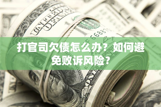 北京打官司欠债怎么办？如何避免败诉风险？