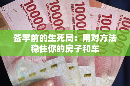 北京签字前的生死局：用对方法稳住你的房子和车