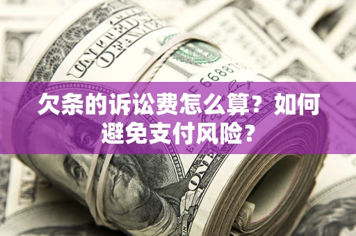 北京欠条的诉讼费怎么算？如何避免支付风险？